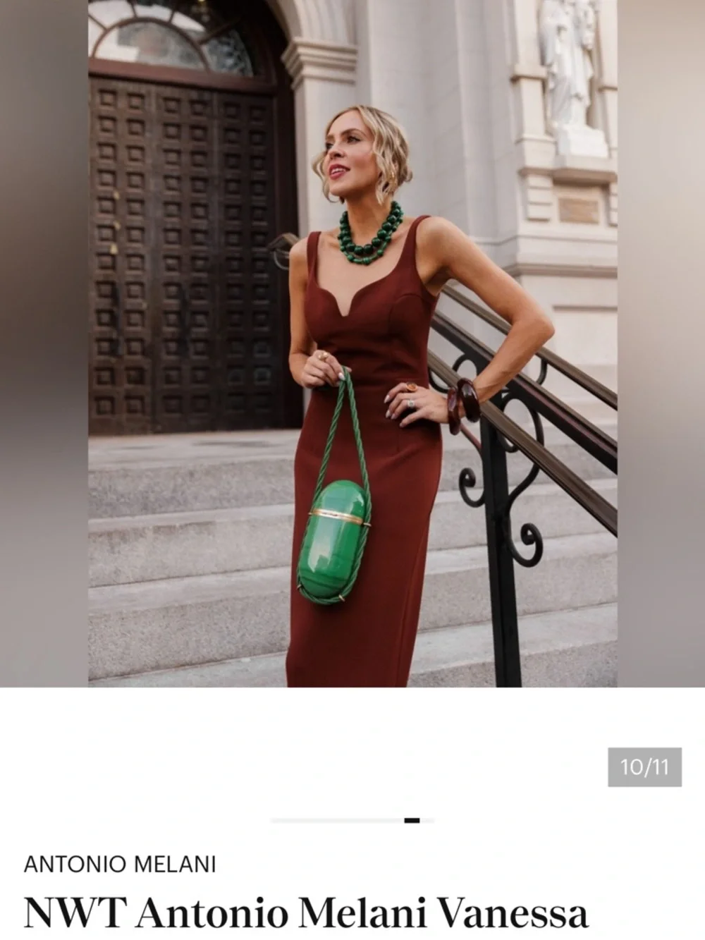 NWT Antonio Melani Vanessa
Sweetheart Sleeveless Tassel
Sheath Dress - Picture 7 of 11